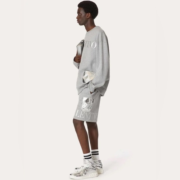 VALENTINO Logo Drawstring Shorts - Picture 2 of 13